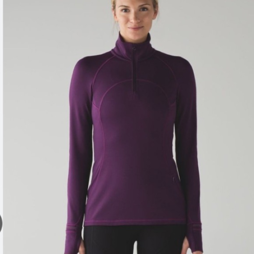 lululemon Plum Long Sleeve 1/4 Zip